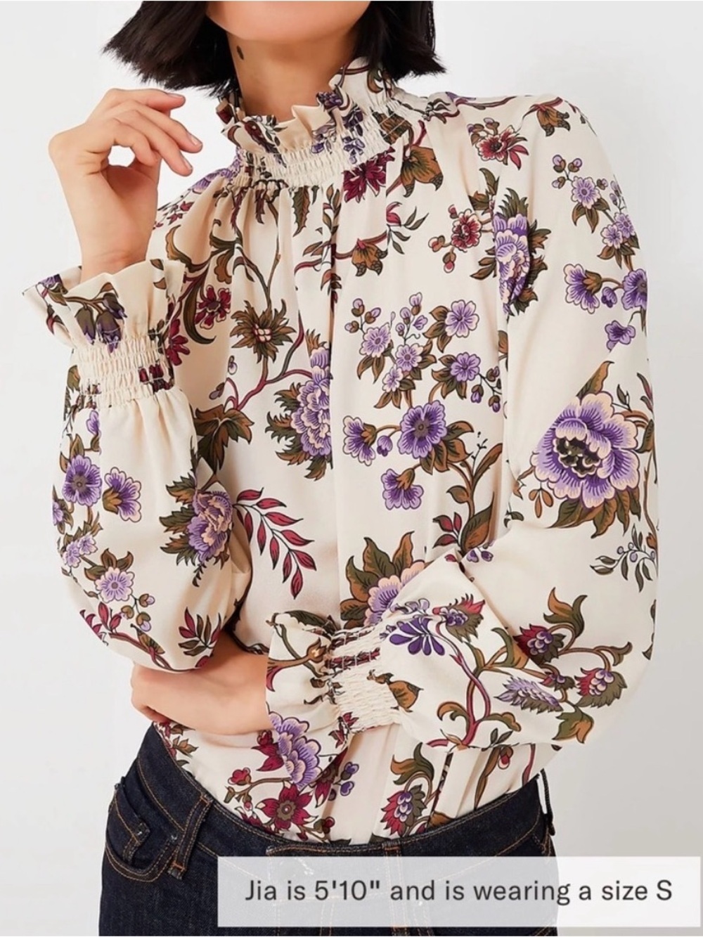 NWT Tuckernuck Chantilly Vine Sadie Blouse Top Floral Long Sleeve Shirt XXXL